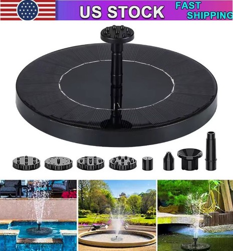 Solar power bird bath fountain - power,