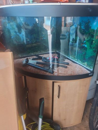 Corner fish tank - tank, and