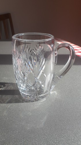 Lead crystal pint glass