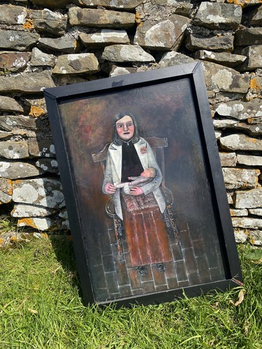 Vintage naive folk art - vintage,