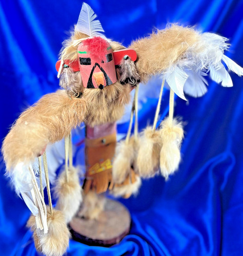 Red tail hawk mystical kachina - red,