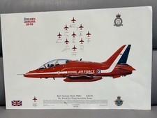 Signed Red Arrows Print, 2010 Anniversary