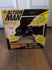 Action Man Vintage Interactive Talking Alarm Clock 1996 Boxed