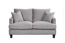 Two Seat Sofa Dove Grey Fabric