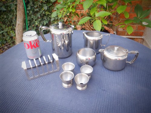 Old hall piece tea set - tea, with