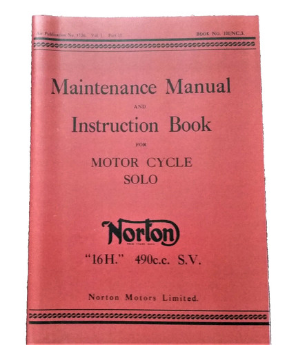 Norton 16h 490cc solo - norton, wd