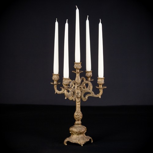 Candelabra bronze candle - candelabra,