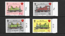 ISLE OF MAN 1973 STEAM RAILWAY SG35 -38, SET OF 4, MNH