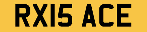 Number plate private - rx,