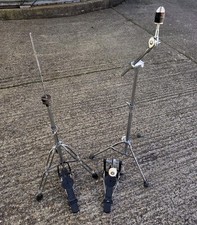 Drum Hardware Sonor 3 piece set  Hi Hat , Boom cymbal  & Bass Drum Pedal VGC