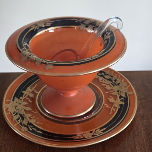 Vtg art deco - vtg, orange