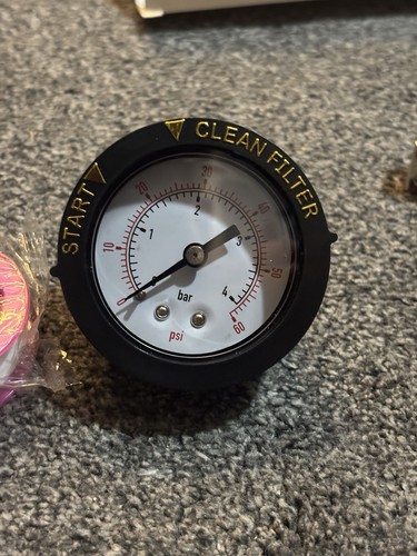 Pool filter pressure gauge - pool,