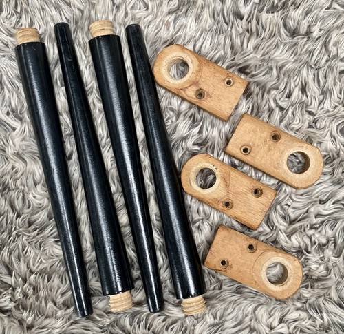 Set tapered legs wood - of,