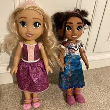 2 X Jakks Disney Toddler Dolls, Rapunzel And Mirabel. 14” 
