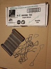 Vista Wall ties stainless steel 200mm x25, x100 and x250