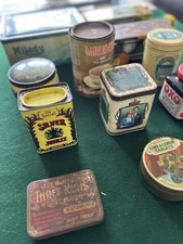 Antique Tin Collection With
