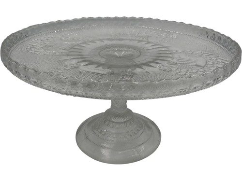 Vintage glass cake stand - vintage,