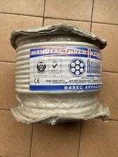 50M Coil 1.5mm 3 Core Round Flex White