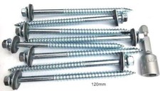 TIMBER TEK ROOFING SCREWS BOLTS  FIX CORRUGATED SHEET TO TIMBER + FREE HEX BIT