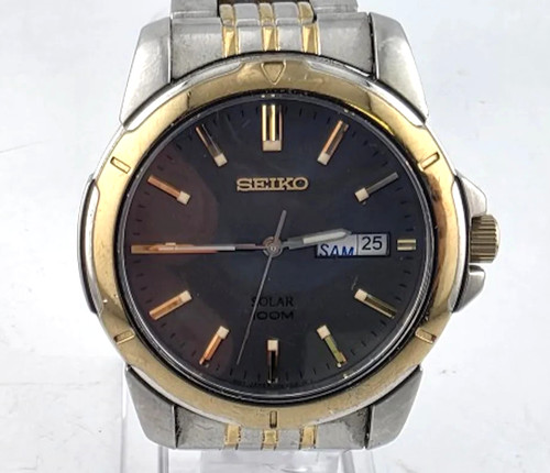 Seiko solar grey men - seiko, watch