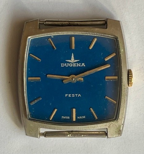 Vintage dugena festa blue dial - vintage,
