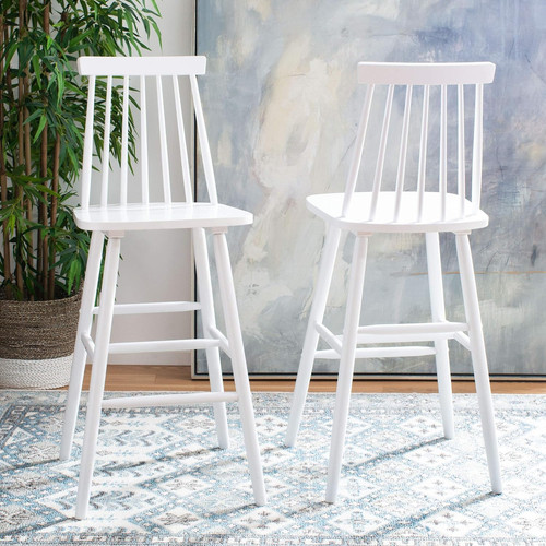 Beaufort white spindle - white, back