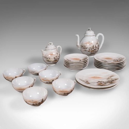 Antique kutani tea service - tea,