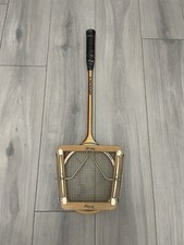Vintage Dunlop Powerflow Lawn Tennis Wooden Racket & Head Press Display