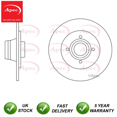 Brake disc rear apec - brake, fits