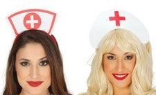 Nurse Hat A&E Doctors & Nurses Fancy Dress Costume Accessory Headband Halloween