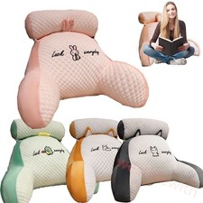 Bed Reading Pillow Back Rest Lumbar Support Armrest Seat Cushion Soft Cozy Home