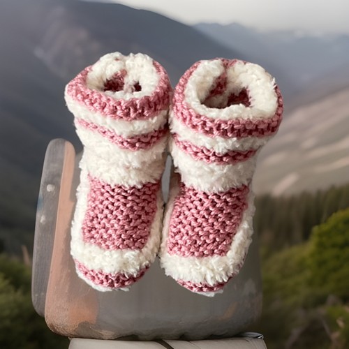 Hand knitted with love baby - hand,