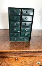 Vintage Green Metal Enamel