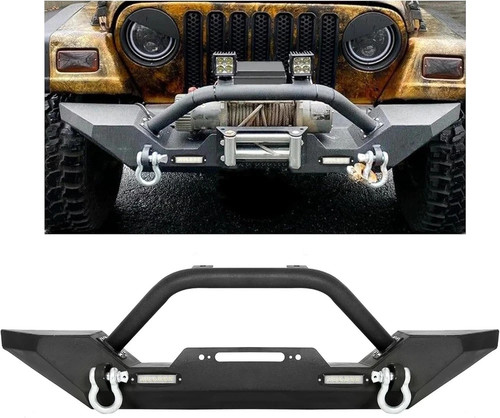 Front winch bumper black - front,
