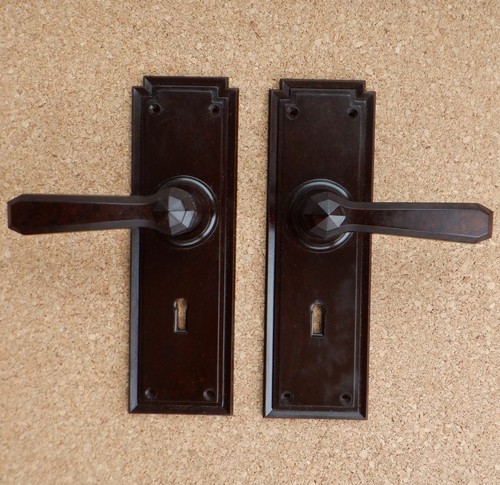 Vintage bakelite door handles - vintage,