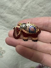 Antique Gold Tone Enameled