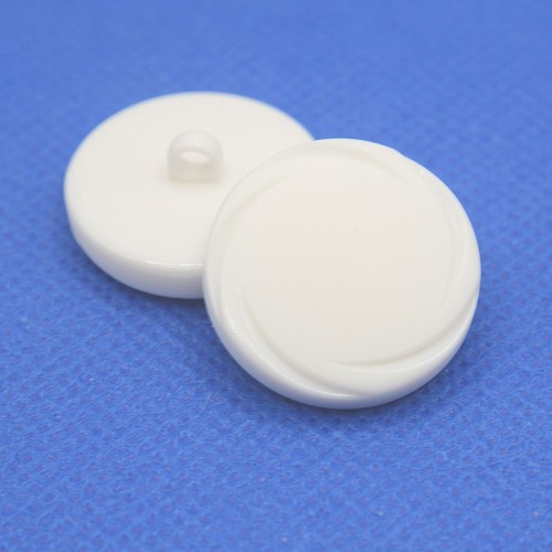 Matt white shank buttons - matt,
