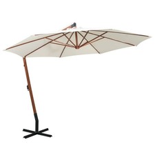 Cantilever parasol wooden - 3.5m,