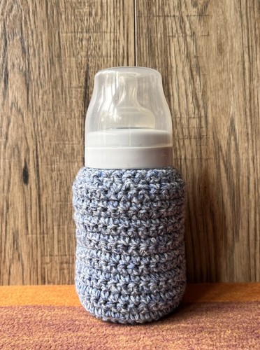 Handmade crochet baby - baby, bottle
