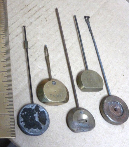 Useful old clock pendulums - 5,