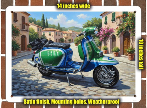 Metal sign 1969 - metal, lambretta
