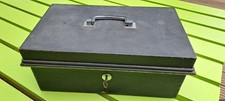 VINTAGE CHUBB AND SONS LIMITED CASH/STRONG BOX - VGC - WITH INTERNAL TRAY & KEY