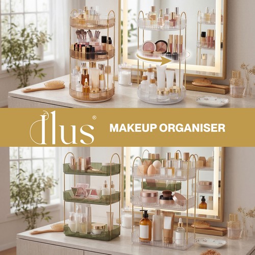 Ilus makeup organiser - organiser, 3-tier