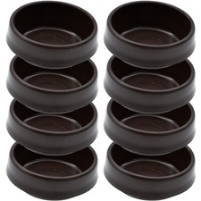 8 x Small BROWN CASTOR CUPS