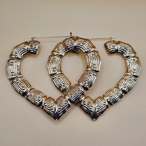 Women gold bamboo heart - women's,