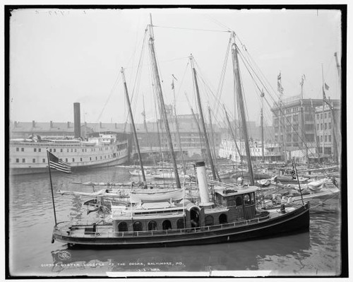 Oyster luggers the docks - at,