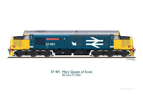 Class 37401 mary queen - 37,