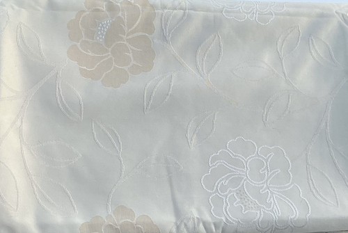 Dunelm cream damask curtain - 5m,