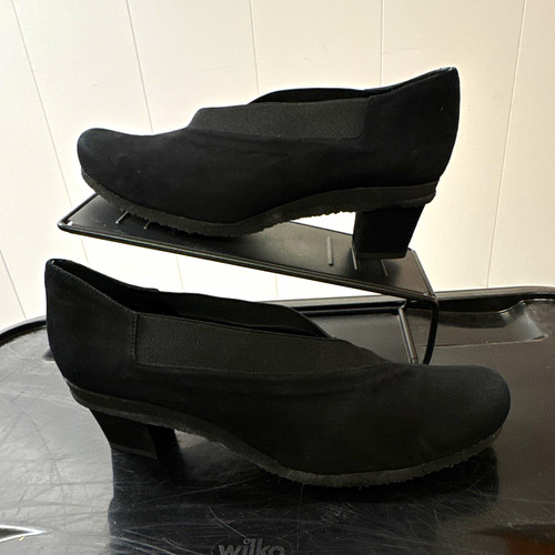 Audley women black suede court - suede,