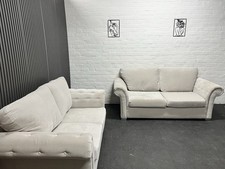 Cream Winged Arm 3 & 2 Seater